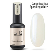 Камуфлююча каучукова база /іскристо-біла/ UV/LED Camouflage Base PNB /Sparkling White/